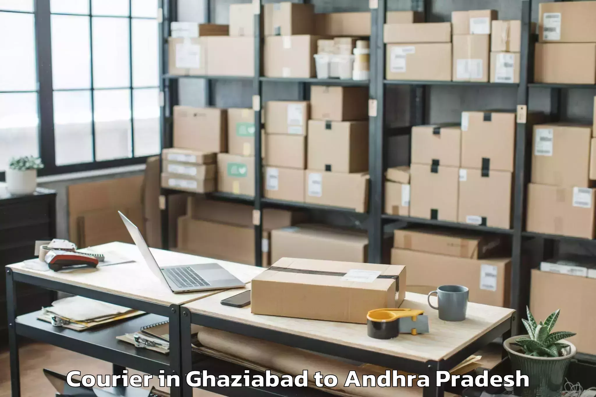 Reliable Ghaziabad to Tsunduru Courier